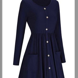 Button down poly maxi